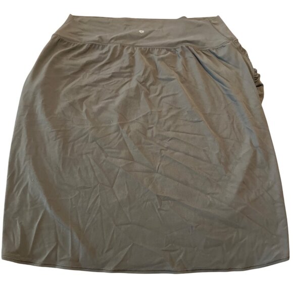 Athleta Transcend Skirt 2X Nylon/Spandex Brown/Grey - Picture 7 of 7